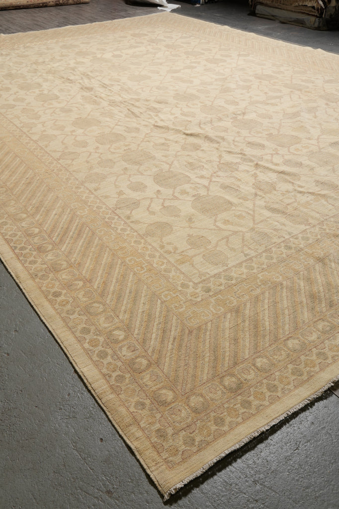 14 x 20 Oversize Natural Chobi Rug Soft Pale Washed Out Colors Large Rug Sale #PIX-25169