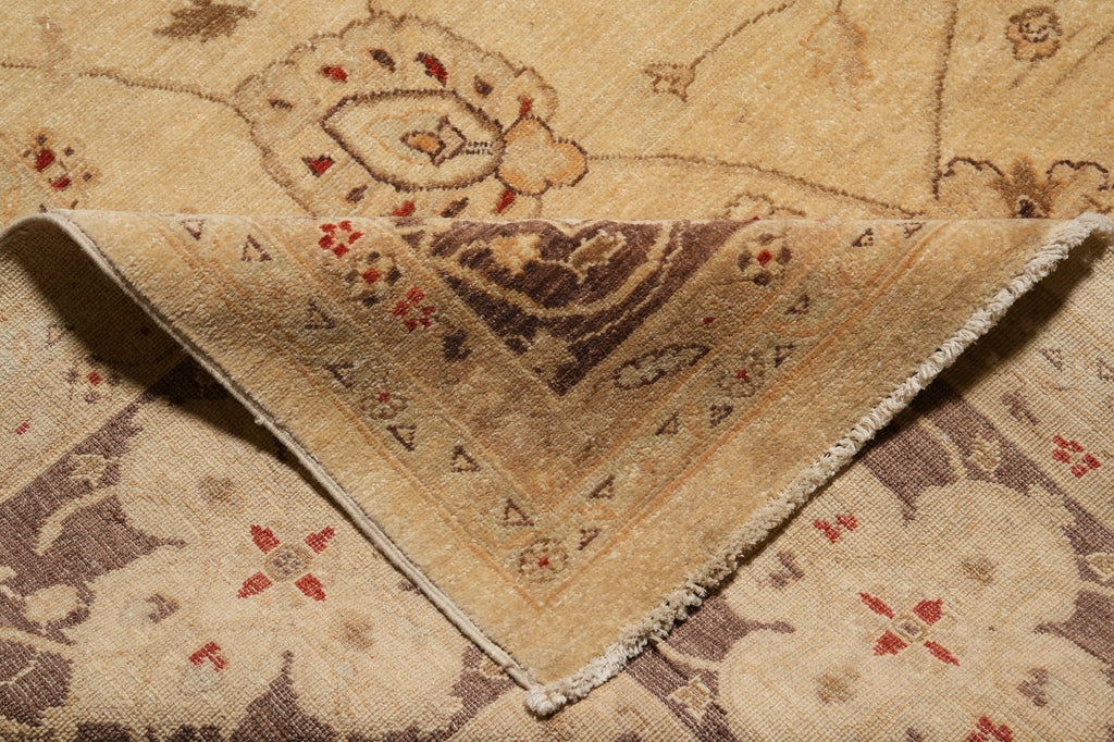 12 x 14.9 Chobi Peshawar Quality Rug Beige Brown Sale #PIX-11727