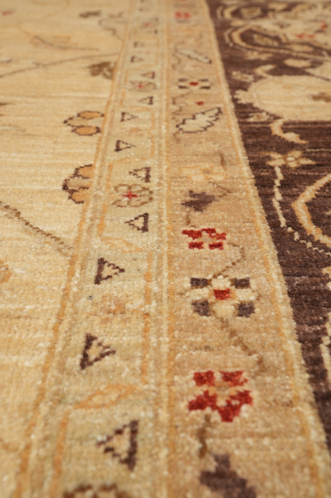 12 x 14.9 Chobi Peshawar Quality Rug Beige Brown Sale #PIX-11727