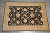 Load image into Gallery viewer, 10.3 x 14.2 Black Zigler Quality Handmade Rug Chobi Peshawar Natural Wool