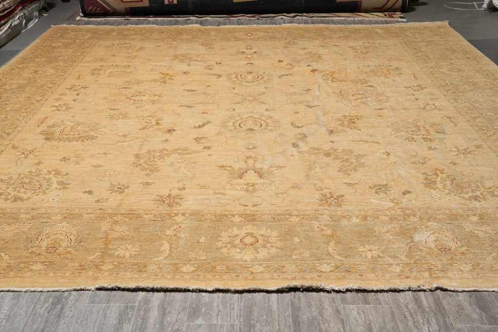 13.6 x 13.8Feet Square Quality Chobi Peshawar Rug #PIX-15436