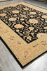 Load image into Gallery viewer, 10.3 x 14 Black Zigler Quality Handmade Rug Chobi Peshawar Natural Wool #F-4266