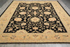 Load image into Gallery viewer, 10.3 x 14 Black Zigler Quality Handmade Rug Chobi Peshawar Natural Wool #F-4266
