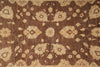 Load image into Gallery viewer, Patterned rug with floral design on a brown background