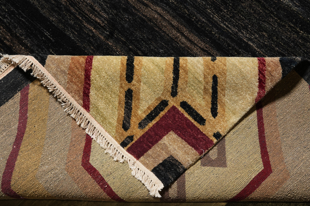 12 x 15 Contemporary Gabbeh Handmade Wool Rug #PIX-805-32