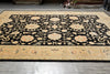 Load image into Gallery viewer, 10.3 x 14 Black Zigler Quality Handmade Rug Chobi Peshawar Natural Wool #F-4266