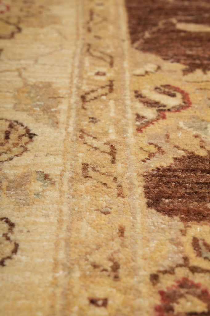 Close-up of a textured fabric with patterns and colors