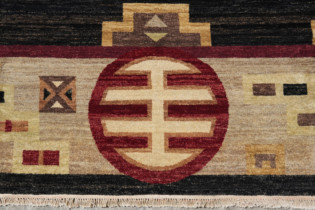 12 x 15 Contemporary Gabbeh Handmade Wool Rug #PIX-805-32