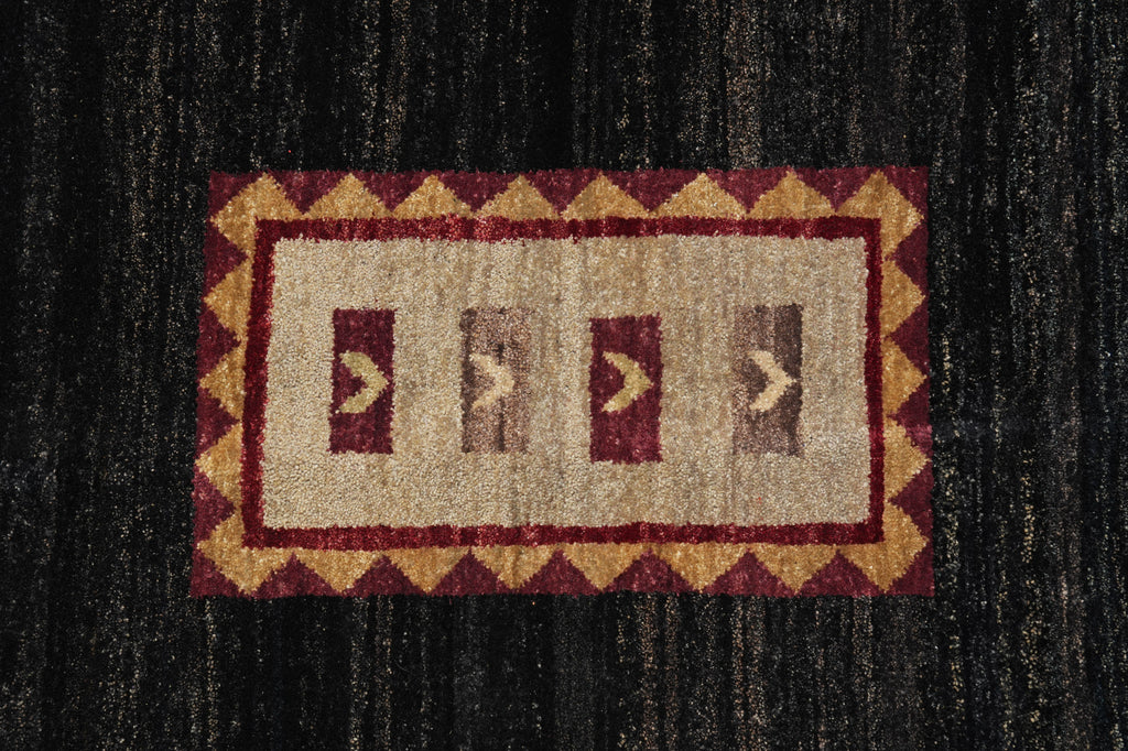 12 x 15 Contemporary Gabbeh Handmade Wool Rug #PIX-805-32