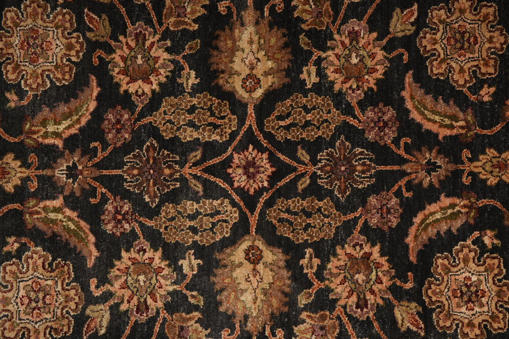 Close-up of a patterned rug with intricate designs.