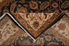 Load image into Gallery viewer, Close-up of an intricately patterned rug with a focus on the corner.