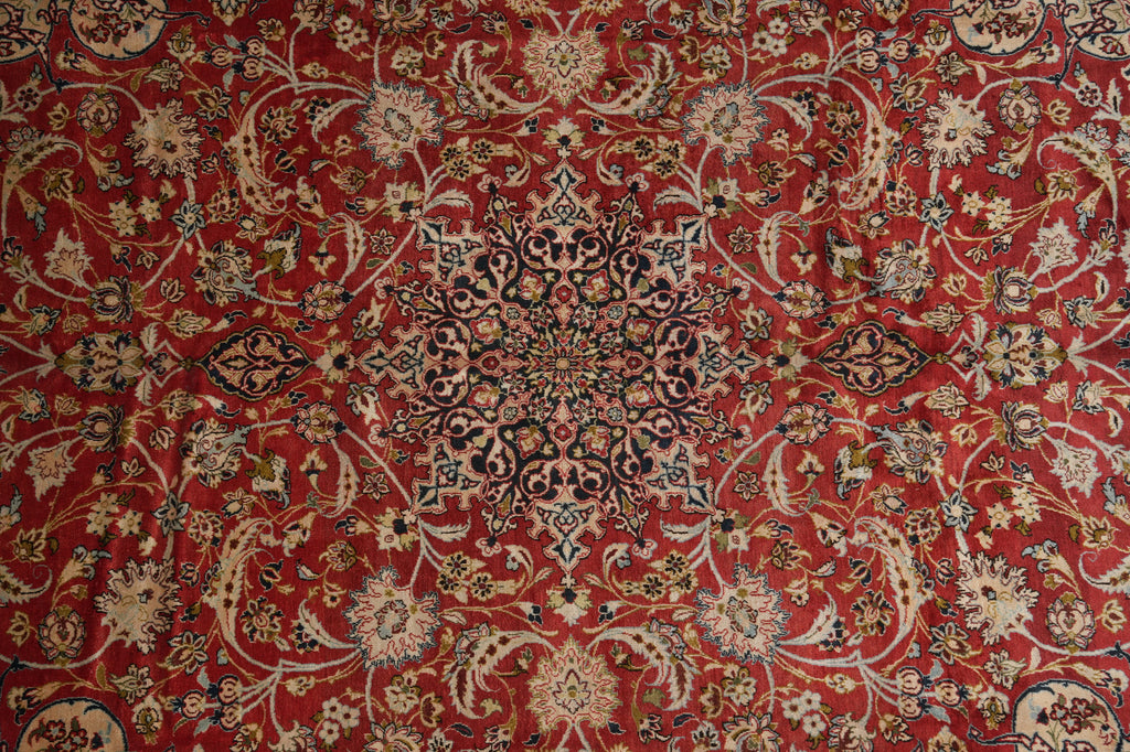 11 x 15 Authentic Persian Wool Najafabad Esfahan Rug Pre-Owned #PIX-1182