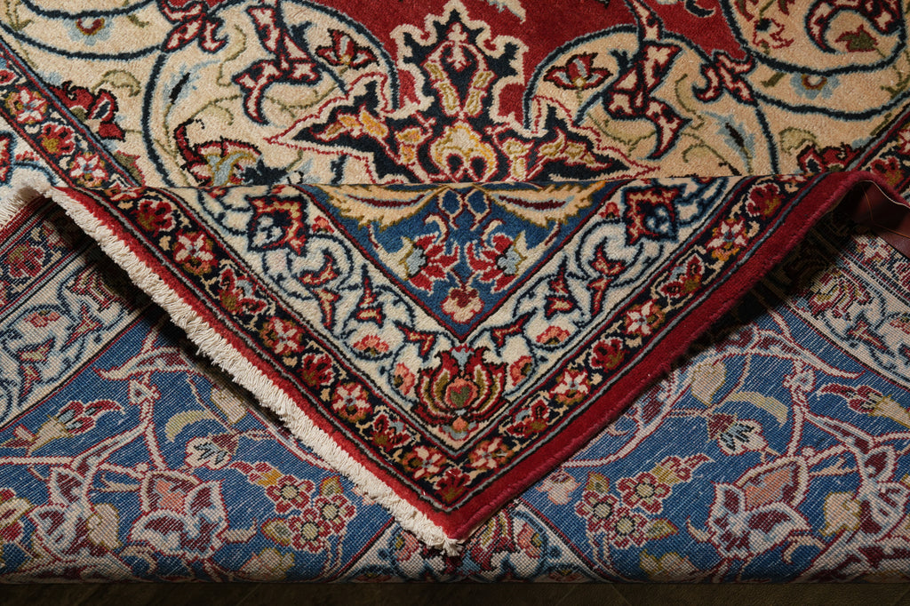 11 x 15 Authentic Persian Wool Najafabad Esfahan Rug Pre-Owned #PIX-1182