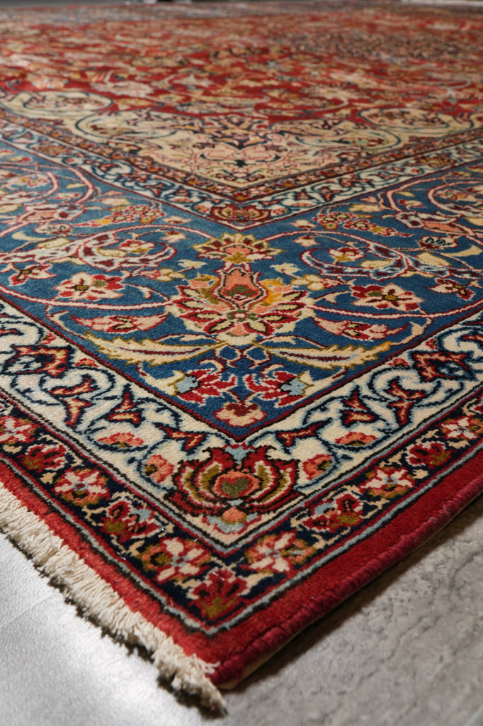 11 x 15 Authentic Persian Wool Najafabad Esfahan Rug Pre-Owned #PIX-1182