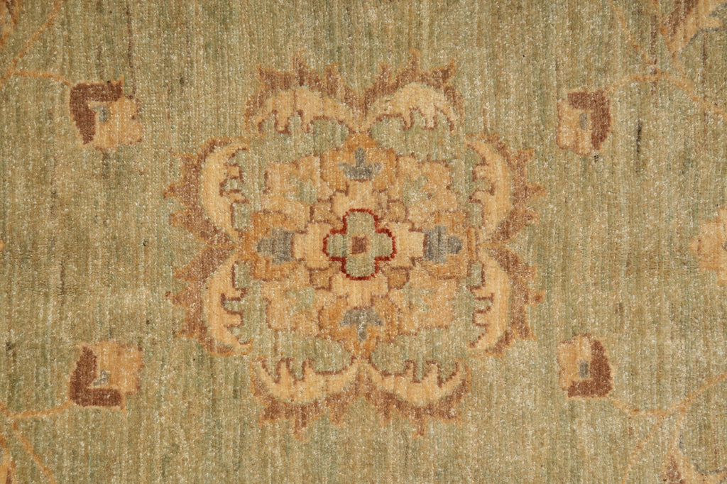Close-up of a patterned rug with intricate design