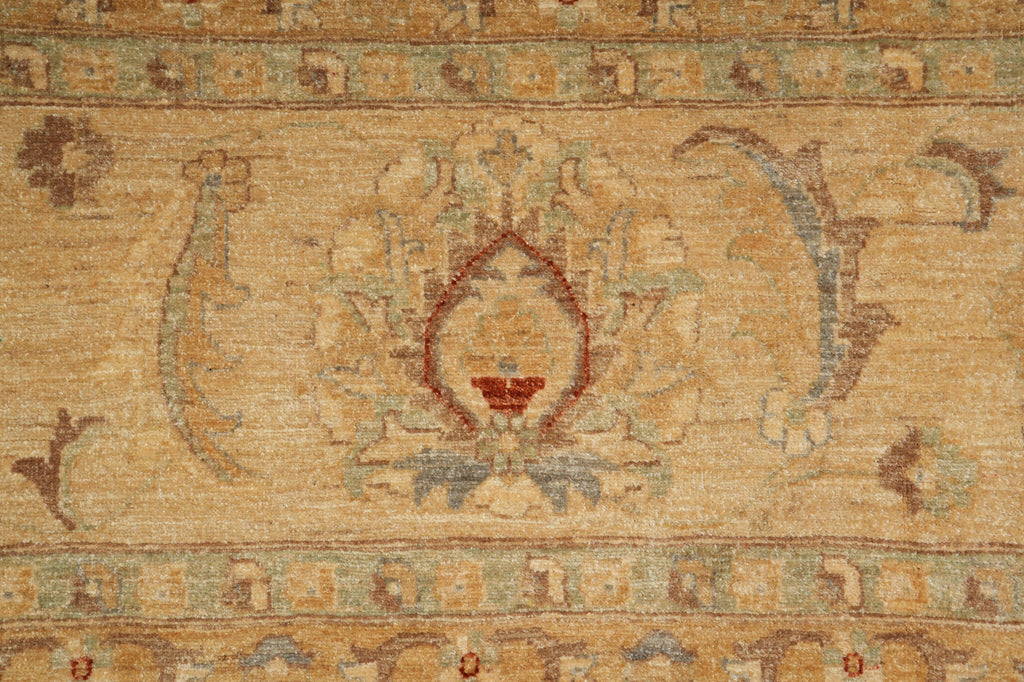 Close-up of an ornate rug with intricate patterns and colors.