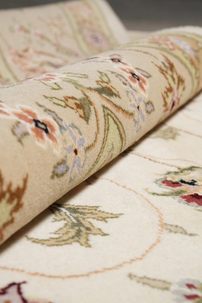 9.7 x 14 High Quality Wool and Silk Sino Tabriz #F-4269