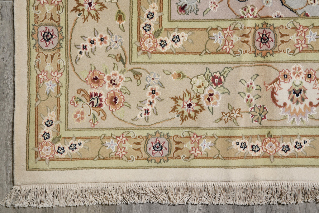 9.7 x 14 High Quality Wool and Silk Sino Tabriz #F-4269