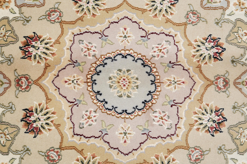 9.7 x 14 High Quality Wool and Silk Sino Tabriz #F-4269