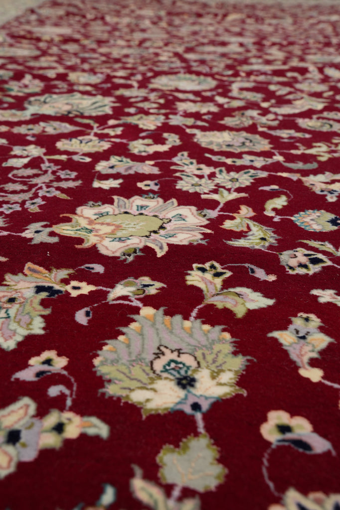 13 x 19.6Top Authentic Highest Quality Persian Tabriz Rug 70 Raj 500 Kpsi Wool and Silk on Silk Foundation Signed #PIX-673