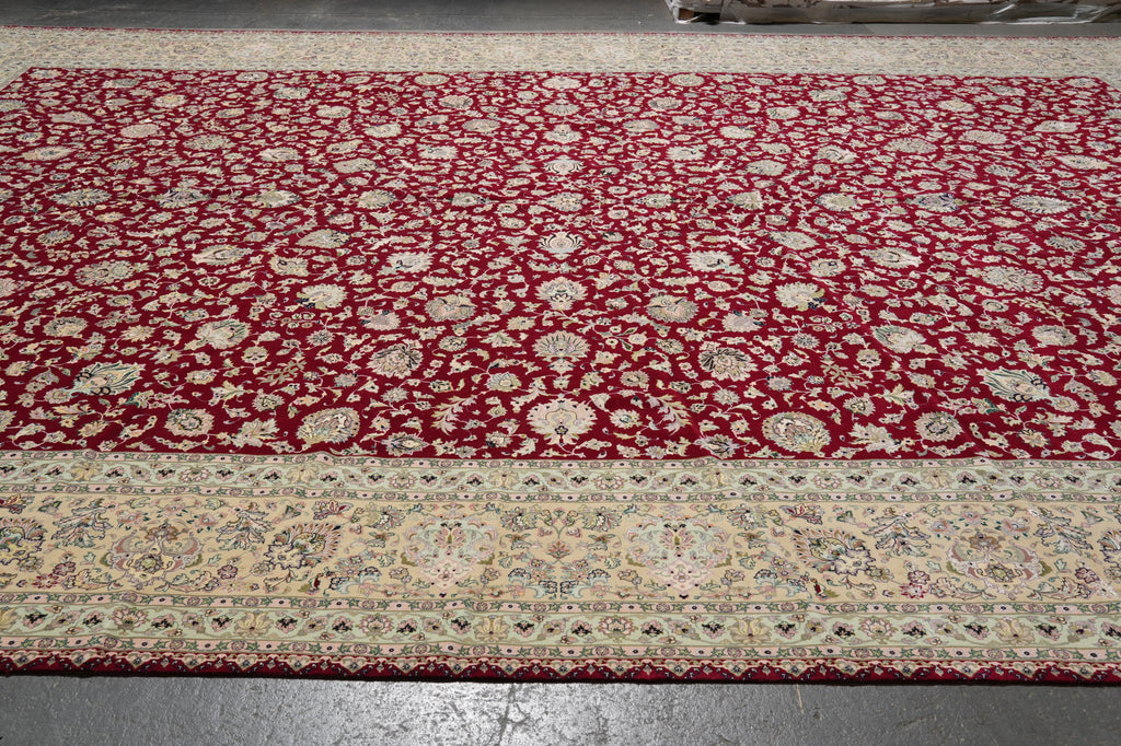 13 x 19.6Top Authentic Highest Quality Persian Tabriz Rug 70 Raj 500 Kpsi Wool and Silk on Silk Foundation Signed #PIX-673