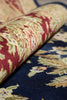 Load image into Gallery viewer, 10 x 14 High Quality Handmade Wool and Silk Amazing Beautiful Rug Dark Royal Blue Floral French  #F-4272