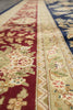 Load image into Gallery viewer, 10 x 14 High Quality Handmade Wool and Silk Amazing Beautiful Rug Dark Royal Blue Floral French  #F-4272