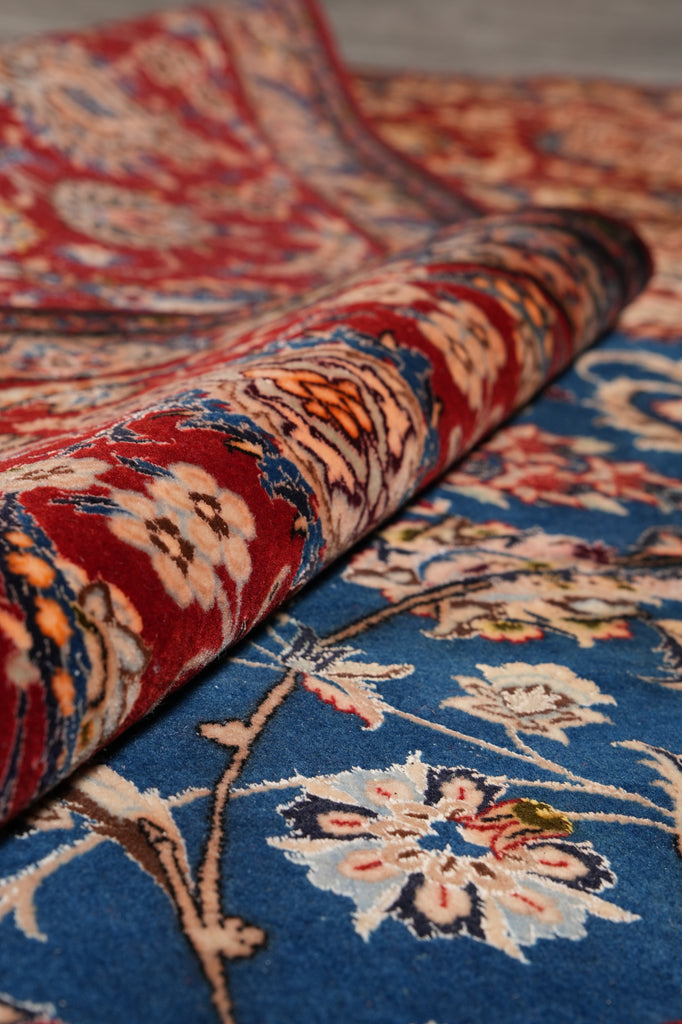 7.4 x 10.4 Estate Carpet Fine Wool and Silk Persian Esfahan Rug 500 KPSI #F-4511