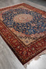 Load image into Gallery viewer, 7.4 x 10.4 Estate Carpet Fine Wool and Silk Persian Esfahan Rug 500 KPSI #F-4511