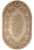 Load image into Gallery viewer, 11.3 x 18 Oval Unusual Rug French Aubusson Pattern Hooked Carpet