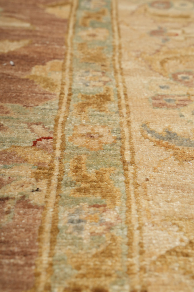 Close-up of a textured fabric with patterns and colors