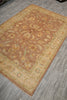 Load image into Gallery viewer, Decorative rug with floral pattern on a wooden floor