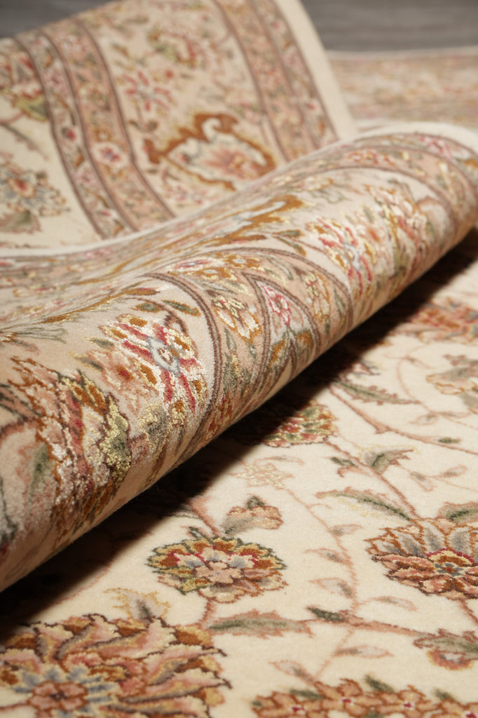 Close-up of a patterned fabric with intricate designs.