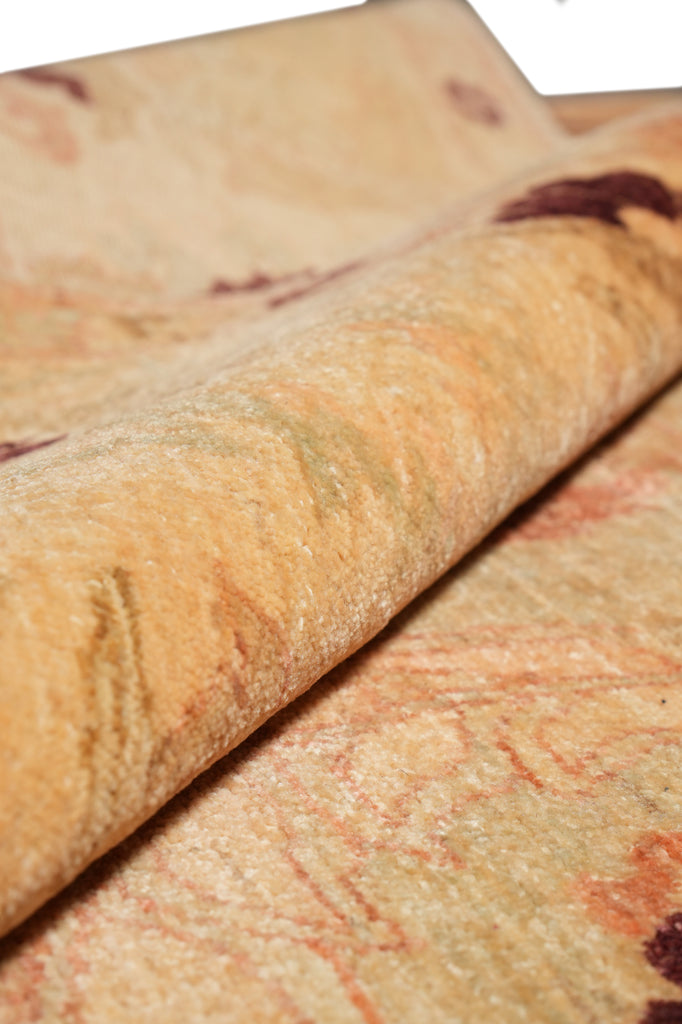 9 x 12.4 Light Green Neutral Chobi Peshawar Rug Beautiful #F-4278