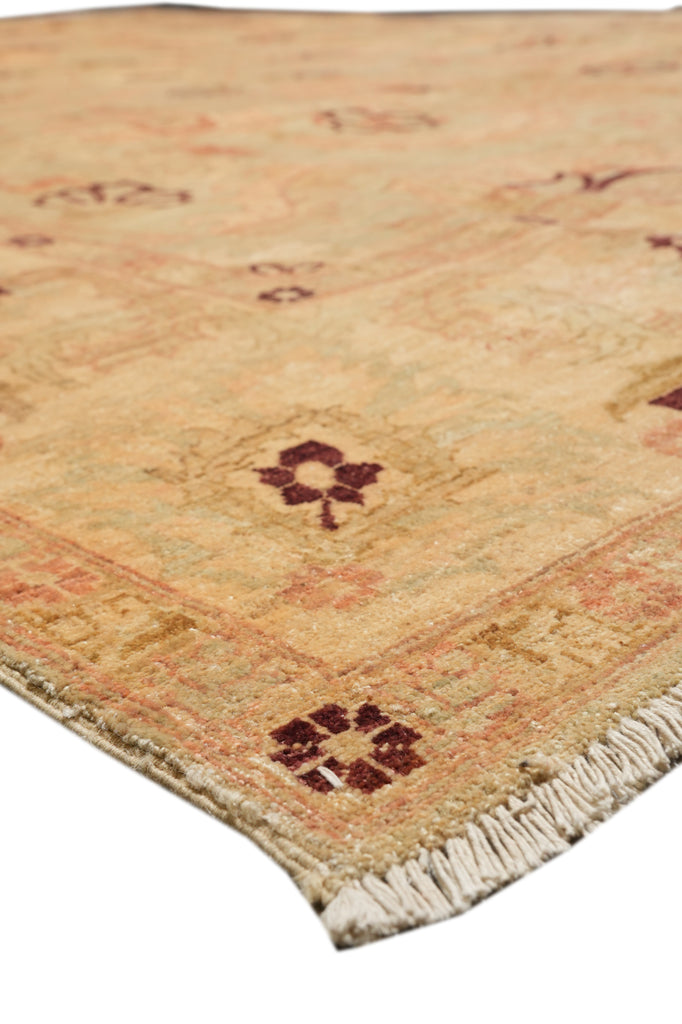 9 x 12.4 Light Green Neutral Chobi Peshawar Rug Beautiful #F-4278