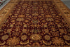 Load image into Gallery viewer, 12 x 17.6 Quality Jaipur Rug Hand-Knotted Wool Burgundy #PIX-611