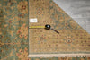 Load image into Gallery viewer, Decorative rug with a measuring tape on top, placed on a wooden floor.