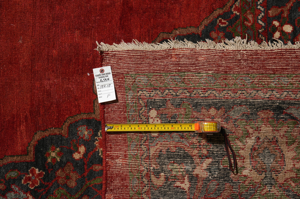 12.4 x 18 Antique Persian Mahal Rug Low Pile #PIX-5916
