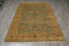 Load image into Gallery viewer, Decorative rug with floral patterns on a wooden floor