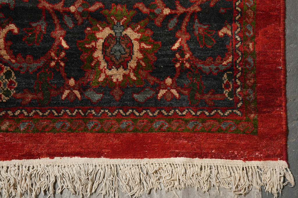 12.4 x 18 Antique Persian Mahal Rug Low Pile #PIX-5916