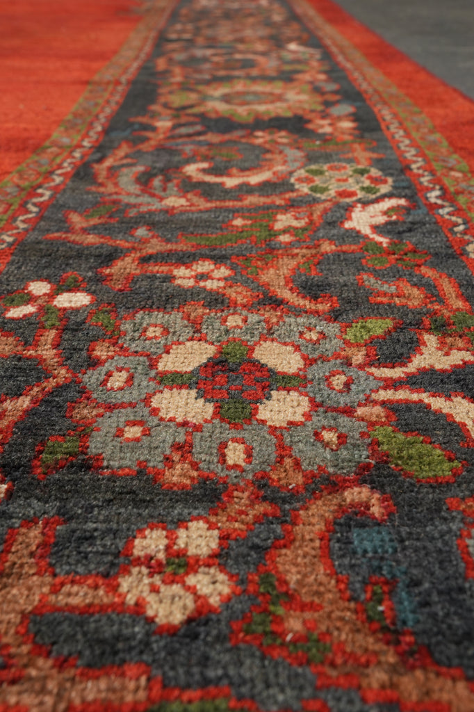 12.4 x 18 Antique Persian Mahal Rug Low Pile #PIX-5916