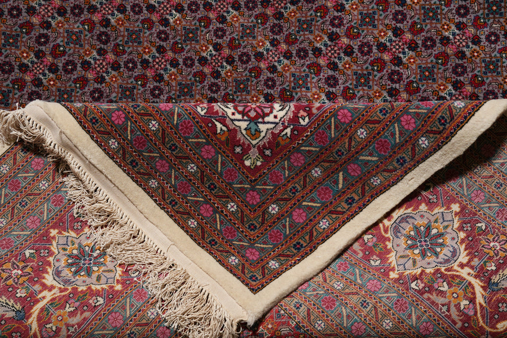 12 x 15 High Quality Wool and Silk on Silk Mahi Tabriz Rug #PIX-5799
