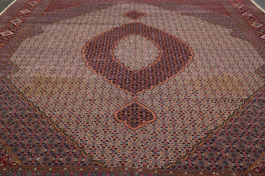 12 x 15 High Quality Wool and Silk on Silk Mahi Tabriz Rug #PIX-5799