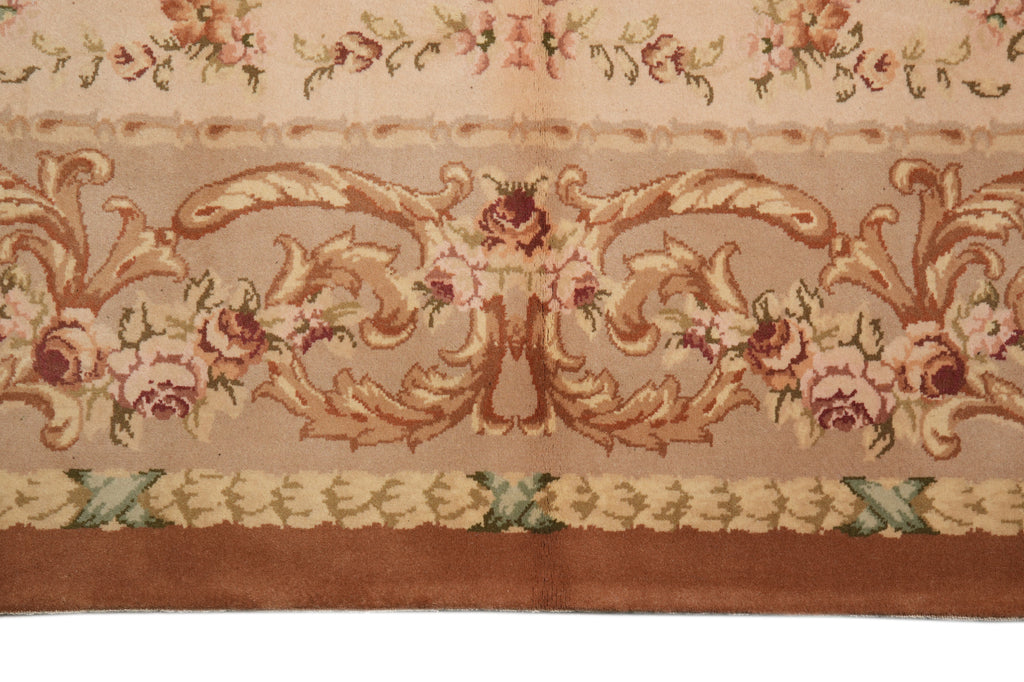 8.10 x 12 New Handmade Savaneri Aubusson Rug Wool Pile #F-4281
