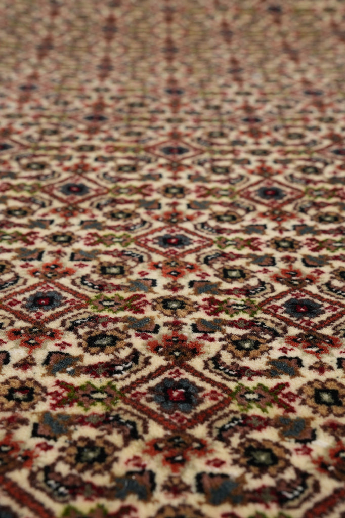 10 x 13.6 High Quality Wool and Silk Herati Mahi Tabriz Rug Hand-Knotted #PIX-13003