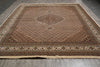 Load image into Gallery viewer, 10 x 13.6 High Quality Wool and Silk Herati Mahi Tabriz Rug Hand-Knotted #PIX-13003