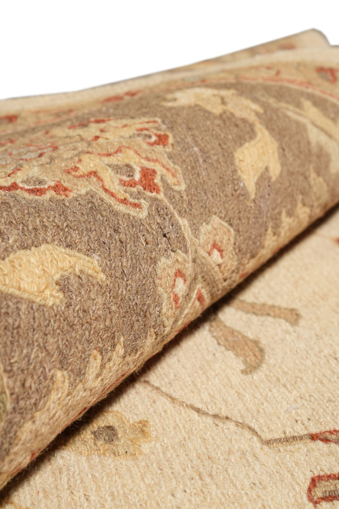 9 x 12 Decorative Handmade Agra Rug Neutrals #F-4282