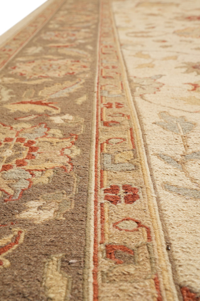 9 x 12 Decorative Handmade Agra Rug Neutrals #F-4282