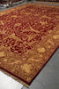 Load image into Gallery viewer, 12 x 18 Hand-Knotted Agra Large Rug Red Gold #PIX-139