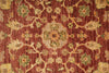 Load image into Gallery viewer, Close-up of a patterned red and gold rug